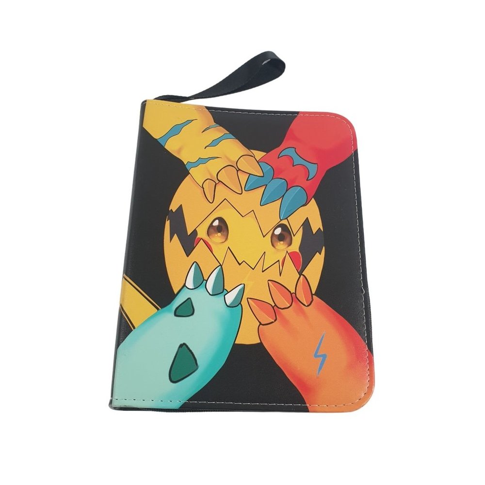 Game Card Binder 50 Page 4 Card Sleeve Pocket Collection Holder Pikachu 9.5 Inch